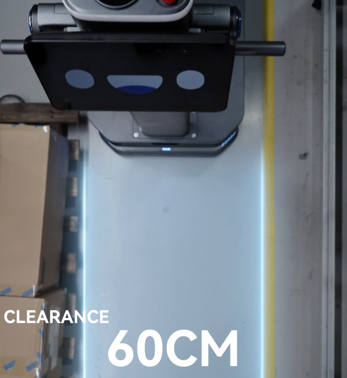 T300 num corredor com 60 cm